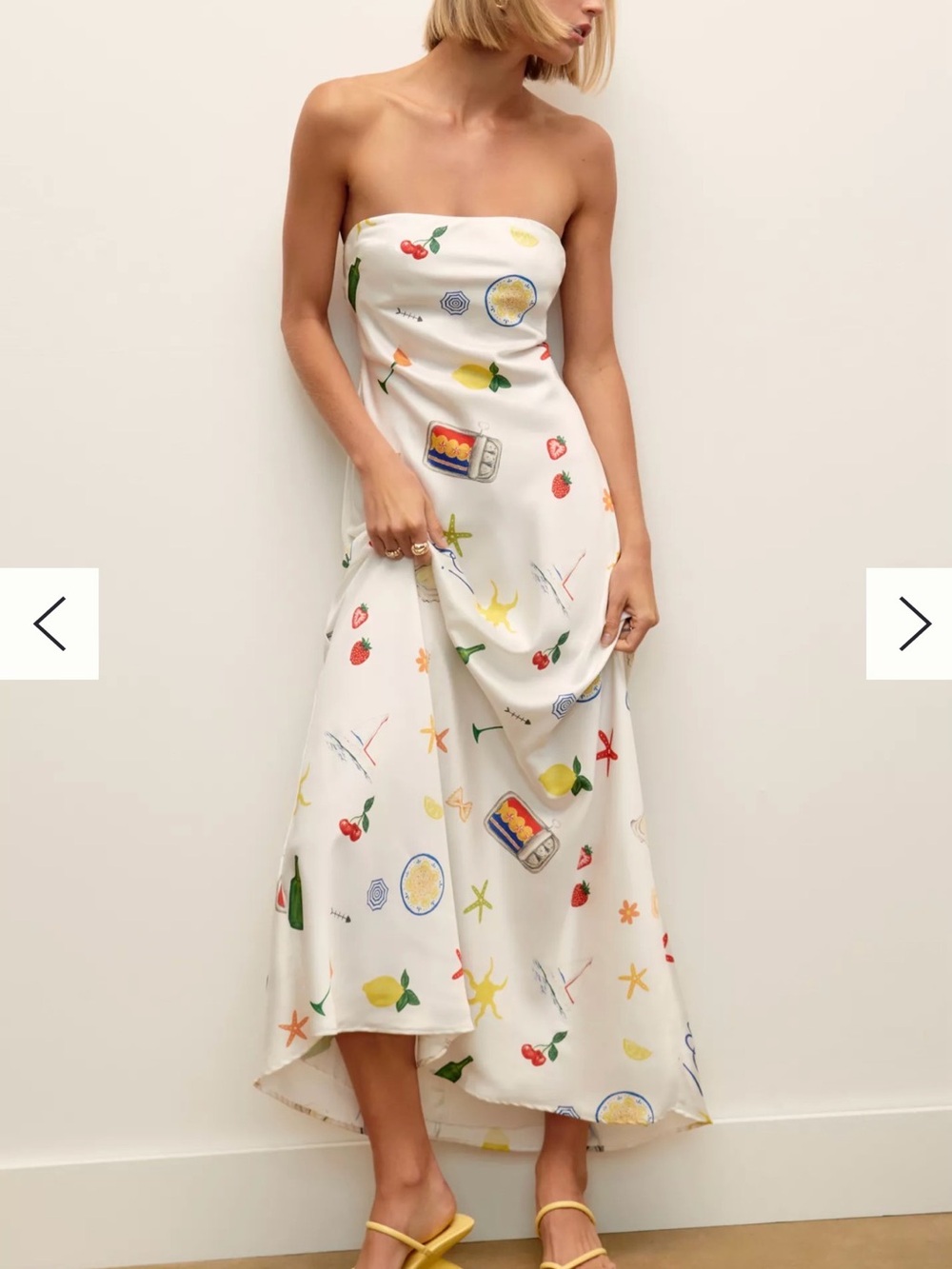 For Love & Lemons Carla Strapless Maxi Dress